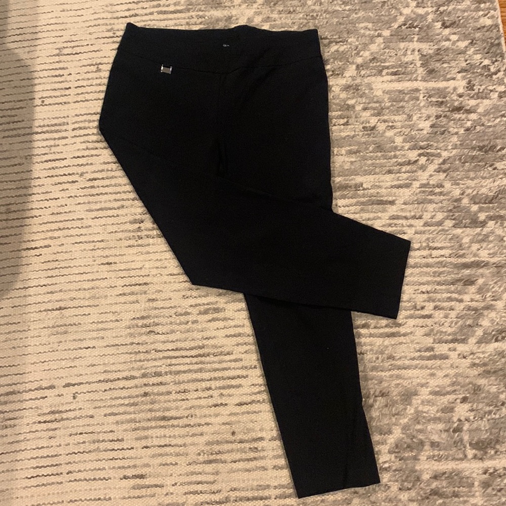 Alfani Women’s tummy control pull on pants, black, size 14s.